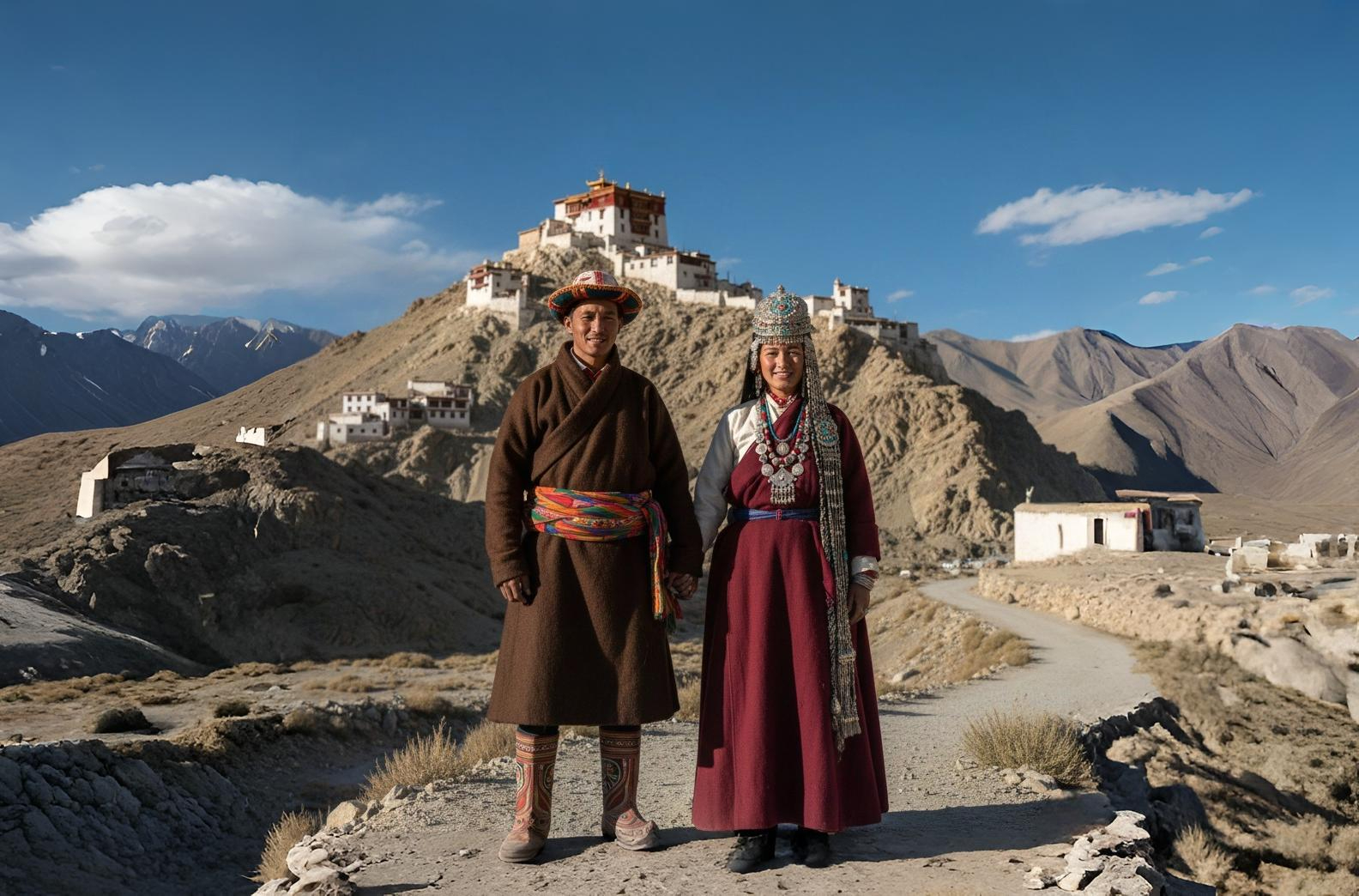 ladakh traditional dress for male and female