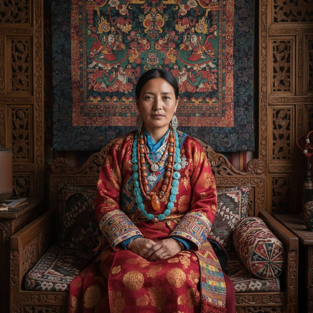 Sulma traditional dress of ladakh