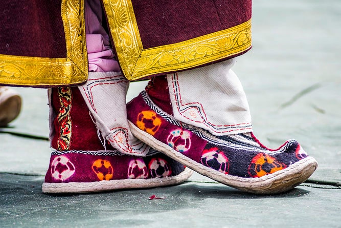 Traditional Ladakhi shoes Pabu